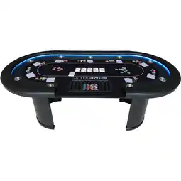 Netto Marken-Discount Pokertisch inkl. Pokerkoffer und 2 Stühlen LAS VEGAS - Für 9 Personen Angebot