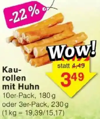 Jawoll Kaurollen mit Huhn Angebot