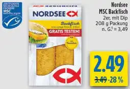 diska Nordsee MSC Backfisch Angebot