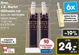 Netto Marken-Discount Bree, z.B. Merlot Glühwein rot Angebot
