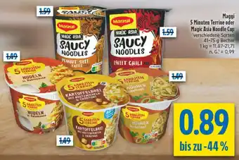 diska Maggi 5 Minuten Terrine oder Magic Asia Noodle Cup Angebot