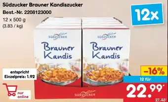Netto Marken-Discount Südzucker Brauner Kandiszucker Angebot