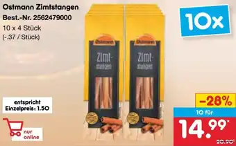 Netto Marken-Discount Ostmann Zimtstangen Angebot