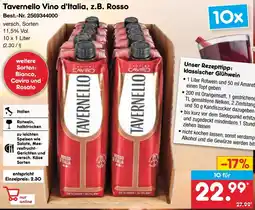 Netto Marken-Discount Tavernello Vino d'Italia, z. B. Rosso Angebot
