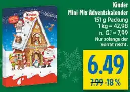 diska Kinder Mini Mix Adventskalender Angebot