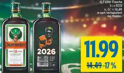 diska Jägermeister Kräuterlikör Angebot