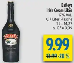 diska Baileys Irish Cream Likör Angebot