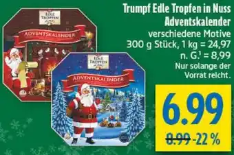 diska Trumpf Edle Tropfen in Nuss Adventskalender Angebot