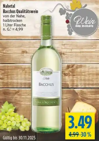 diska Nahetal Bacchus Qualitätswein Angebot