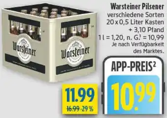 diska Warsteiner Pilsener Angebot