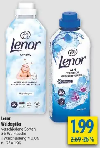 diska Lenor Weichspüler Angebot
