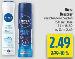 diska Nivea Deospray Angebot