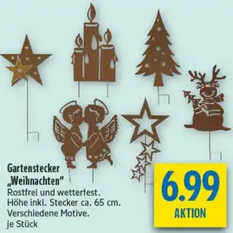 diska Gartenstecker „Weihnachten" Angebot