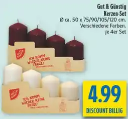 diska Gut & Günstig Kerzen-Set Angebot
