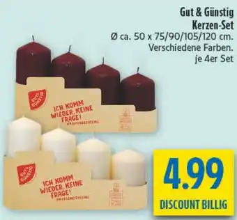 diska Gut & Günstig Kerzen-Set Angebot