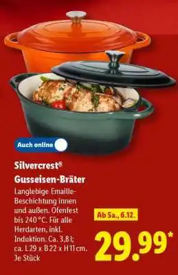 Lidl Silvercrest Gusseisen-Bräter Angebot