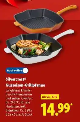 Lidl Silvercrest Gusseisen-Grillpfanne Angebot