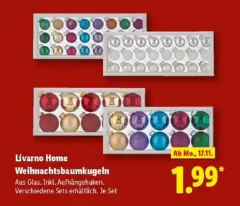 Lidl Livarno Home Weihnachtsbaumkugeln Angebot