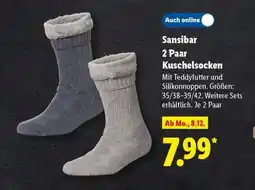 Lidl Sansibar 2 Paar Kuschelsocken Angebot