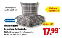 Lidl LIVARNO home Feinbiber-Bettwäsche Angebot