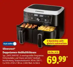 Lidl Silvercrest Doppelzonen-Heißluftfritteuse Angebot