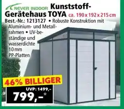 Norma Kunststoff-Gerätehaus TOYA Angebot