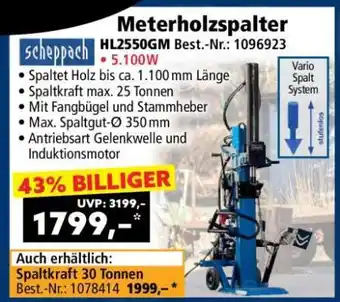 Norma Meterholzspalter HL2550GM Angebot