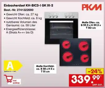 Netto Marken-Discount Einbauherdset KH-BIC3-I GK IX-2 Angebot