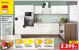 Netto Marken-Discount Winkel-Küche Oliver, ca. 340 cm Angebot