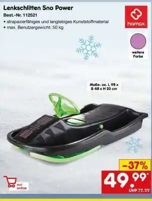 Netto Marken-Discount Lenkschlitten Sno Power Angebot