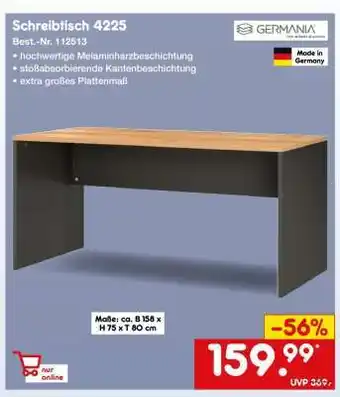 Netto Marken-Discount Schreibtisch 4225 Angebot