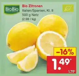 Netto Marken-Discount Bio-Zitronen Angebot