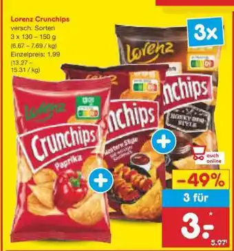 Netto Marken-Discount LORENZ Crunchips Angebot