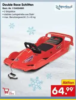 Netto Marken-Discount Double Race Schlitten Angebot