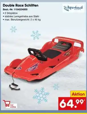 Netto Marken-Discount Double Race Schlitten Angebot
