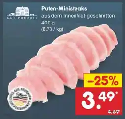 Netto Marken-Discount Puten-Ministeaks Angebot