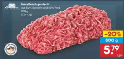 Netto Marken-Discount Hackfleisch gemischt Angebot