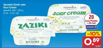 Netto Marken-Discount Apostels Zaziki oder Sour Cream Angebot