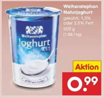 Netto Marken-Discount WEIHENSTEPHAN Naturjoghurt Angebot