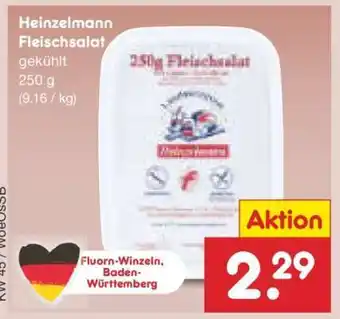 Netto Marken-Discount Heinzelmann Fleischsalat Angebot