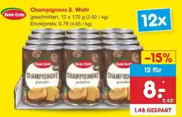 Netto Marken-Discount Champignons 3. Wahl Angebot