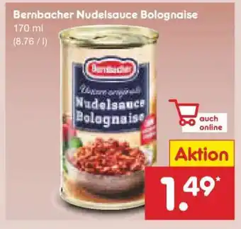 Netto Marken-Discount Bernbacher Nudelsauce Bolognaise Angebot