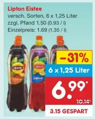 Netto Marken-Discount LIPTON Eistee Angebot