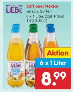 Netto Marken-Discount Saft oder Nektar Angebot
