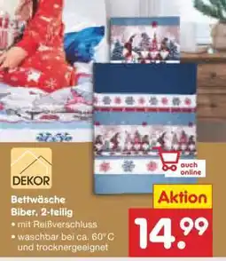 Netto Marken-Discount Bettwäsche Biber, 2-teilig Angebot