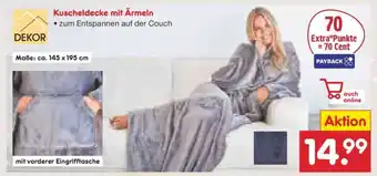 Netto Marken-Discount Kuscheldecke mit Ärmeln Angebot