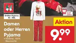 Netto Marken-Discount Damen oder Herren Pyjama Angebot