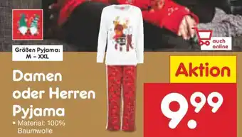 Netto Marken-Discount Damen oder Herren Pyjama Angebot
