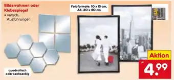 Netto Marken-Discount Bilderrahmen oder Klebespiegel Angebot
