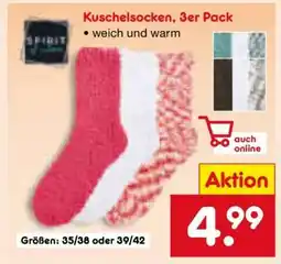 Netto Marken-Discount Kuschelsocken, 3er Pack Angebot